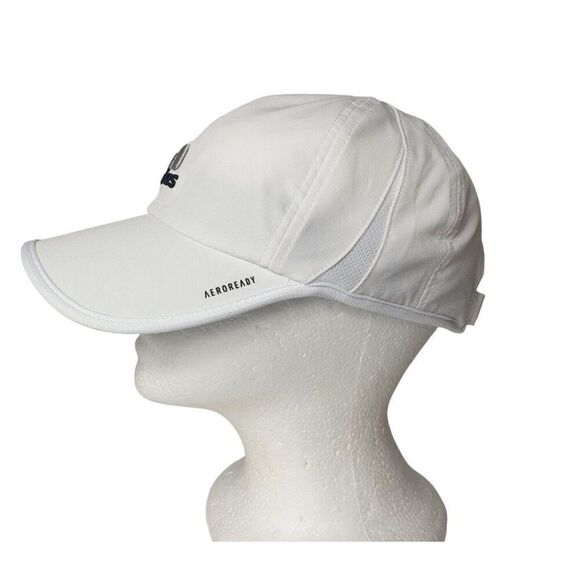 Adidas Women's White Baseball Cap AEROREADY Adjustable Cap NEW - Picture 2 of 7
